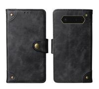 Tnviud Cuir Housse Téléphone Case pour JCB Tradesman 2F 4G 2.4" Coque Étui Cas Couverture Protecteur Cover Portefeuille Antichoc Cover Case (Noir)