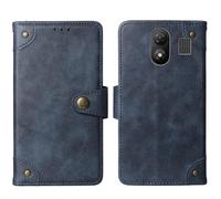 Tnviud Cuir Housse Téléphone Case pour MaxCom Classic MM282 4G 2.8" Coque Étui Cas Couverture Protecteur Cover Portefeuille Antichoc Cover Case (Bleu)