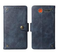 Tnviud Cuir Housse Téléphone Case pour Maxcom Comfort MM426 SE 1.77" Coque Étui Cas Couverture Protecteur Cover Portefeuille Antichoc Cover Case (Bleu)