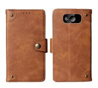 Tnviud Cuir Housse Téléphone Case pour Maxcom Comfort MM724 L 2.2" Coque Étui Cas Couverture Protecteur Cover Portefeuille Antichoc Cover Case (Brun)