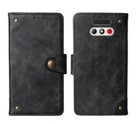 Tnviud Cuir Housse Téléphone Case pour MaxCom MM201 2" Coque Étui Cas Couverture Protecteur Cover Portefeuille Antichoc Cover Case (Noir)
