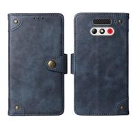 Tnviud Cuir Housse Téléphone Case pour MaxCom MM201 2" Coque Étui Cas Couverture Protecteur Cover Portefeuille Antichoc Cover Case (Bleu)