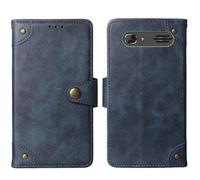 Tnviud Cuir Housse Téléphone Case pour Maxcom MM245 4G 2.8" Coque Étui Cas Couverture Protecteur Cover Portefeuille Antichoc Cover Case (Bleu)