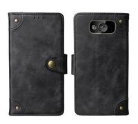 Tnviud Cuir Housse Téléphone Case pour Maxcom MM720 2.2" Coque Étui Cas Couverture Protecteur Cover Portefeuille Antichoc Cover Case (Noir)