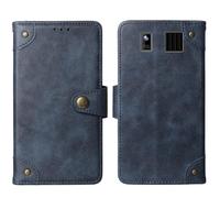 Tnviud Cuir Housse Téléphone Case pour MaxCom MM928 4G 2.8" Coque Étui Cas Couverture Protecteur Cover Portefeuille Antichoc Cover Case (Bleu)