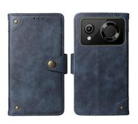 Tnviud Cuir Housse Téléphone Case pour MaxCom MS653 4G 6.5" Coque Étui Cas Couverture Protecteur Cover Portefeuille Antichoc Cover Case (Bleu)