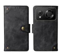 Tnviud Cuir Housse Téléphone Case pour MaxCom MS653 4G 6.5" Coque Étui Cas Couverture Protecteur Cover Portefeuille Antichoc Cover Case (Noir)