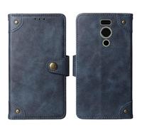 Tnviud Cuir Housse Téléphone Case pour Olympia Joy II 2.4" Coque Étui Cas Couverture Protecteur Cover Portefeuille Antichoc Cover Case (Bleu)