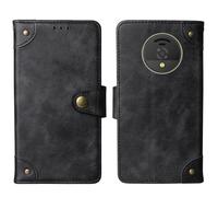 Tnviud Cuir Housse Téléphone Case pour SPC Wild Cool 4G 2.4" Coque Étui Cas Couverture Protecteur Cover Portefeuille Antichoc Cover Case (Noir)