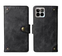 Tnviud Cuir Housse Téléphone Case pour SPC Zeus 2 Elite 6.7" Coque Étui Cas Couverture Protecteur Cover Portefeuille Antichoc Cover Case (Noir)