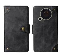 Tnviud Cuir Housse Téléphone Case pour Trevi Forte 70 2.4" Coque Étui Cas Couverture Protecteur Cover Portefeuille Antichoc Cover Case (Noir)