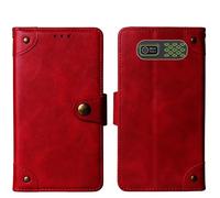 Tnviud Cuir Housse Téléphone Case pour Trevi Forte 80 2" Coque Étui Cas Couverture Protecteur Cover Portefeuille Antichoc Cover Case (Rouge)