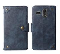 Tnviud Cuir Housse Téléphone Case pour Trevi Max 24 Nero 2.2" Coque Étui Cas Couverture Protecteur Cover Portefeuille Antichoc Cover Case (Bleu)