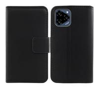 Tnviud Flip Folio Veritable Cuir Housse Coque Etui pour Acer Acerone Liquid S262F5 6.76" Premium Cover Case Couverture Protecteur Genuine Leather (Noir)