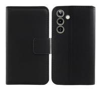 Tnviud Flip Folio Veritable Cuir Housse Coque Etui pour Dcode Cygnal X 6.6" Premium Cover Case Couverture Protecteur Genuine Leather (Noir)