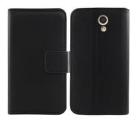 Tnviud Flip Folio Veritable Cuir Housse Coque Etui pour HMD 235 4G 2026 2.8" / Nokia 235 4G 2026 2.8" Premium Cover Case Couverture Protecteur Genuine Leather (Noir)