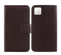 Tnviud Flip Folio Veritable Cuir Housse Coque Etui pour Onyx Boox P6 6.13" Premium Cover Case Couverture Protecteur Genuine Leather (Marron foncé)