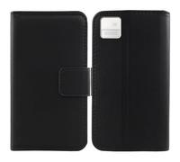 Tnviud Flip Folio Veritable Cuir Housse Coque Etui pour Onyx Boox P6 6.13" Premium Cover Case Couverture Protecteur Genuine Leather (Noir)