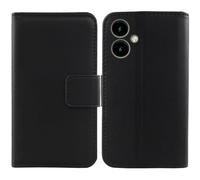 Tnviud Flip Folio Veritable Cuir Housse Coque Etui pour SPC ZEUS 2 Pro 6.1" Premium Cover Case Couverture Protecteur Genuine Leather (Noir)