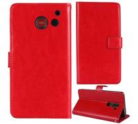 Tnviud Flip Premium Retro Business Cuir Housse Coque Étui pour Denver BAS-18500MNB / BAS-18500MEB / BAS-18600L 1.77" Cas Magnétique Téléphone Couverture Cover Case Support (Rouge)