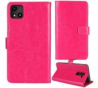 Tnviud Flip Premium Retro Business Cuir Housse Coque Étui pour Logicom Le Five 5" Cas Magnétique Téléphone Couverture Protecteur Portefeuille Cover Case Support Book Stand (Rose)