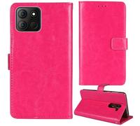 Tnviud Flip Premium Retro Cuir Housse Coque Étui pour Aligator S6600 Duo 6.6" Cas Magnétique Téléphone Couverture Protecteur Cover Case Support (Rose)