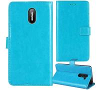 Tnviud Flip Premium Retro Cuir Housse Coque Étui pour Brondi Amico Home Nero 1.77" Cas Magnétique Téléphone Couverture Protecteur Cover Case Support (Bleu)