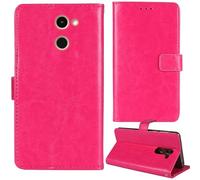 Tnviud Flip Premium Retro Cuir Housse Coque Étui pour CryptoData Impulse K1 5.71" Cas Magnétique Téléphone Couverture Protecteur Cover Case Support (Rose)