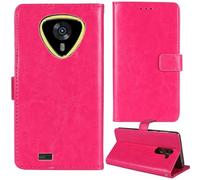Tnviud Flip Premium Retro Cuir Housse Coque Étui pour Cubot Kingkong Mini 4 4.7" Cas Magnétique Téléphone Couverture Protecteur Cover Case Support (Rose)