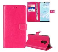 Tnviud Flip Premium Retro Cuir Housse Coque Étui pour Doro Aurora A10 / A11 Cas Magnétique Téléphone Couverture Protecteur Cover Case Support (Rose)