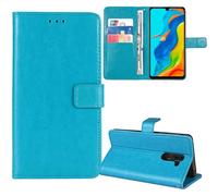 Tnviud Flip Premium Retro Cuir Housse Coque Étui pour Doro Aurora A10 / A11 Cas Magnétique Téléphone Couverture Protecteur Cover Case Support (Bleu)