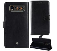 Tnviud Flip Premium Retro Cuir Housse Coque Étui pour Hammer H Boost 2 LTE 2.4" Cas Magnétique Téléphone Couverture Protecteur Cover Case Support (Noir)