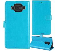 Tnviud Flip Premium Retro Cuir Housse Coque Étui pour Hammer H Power Plus 2.8" Cas Magnétique Téléphone Couverture Protecteur Cover Case Support (Bleu)