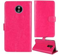 Tnviud Flip Premium Retro Cuir Housse Coque Étui pour HMD 210 4G 2.4" / Nokia 210 4G 2.4" Cas Magnétique Téléphone Couverture Protecteur Cover Case Support (Rose)