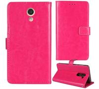 Tnviud Flip Premium Retro Cuir Housse Coque Étui pour HMD 250 4G Smart 2.8" / Nokia 250 4G Smart 2.8" Cas Magnétique Téléphone Couverture Protecteur Cover Case Support (Rose)