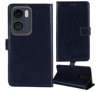 Tnviud Flip Premium Retro Cuir Housse Coque Étui pour Jambo Phone Jambophone Jp1 6.5" Cas Magnétique Téléphone Couverture Protecteur Cover Case Support (Bleu Fonce)