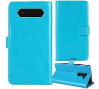 Tnviud Flip Premium Retro Cuir Housse Coque Étui pour JCB Tradesman 2F 4G 2.4" Cas Magnétique Téléphone Couverture Protecteur Cover Case Support (Bleu)