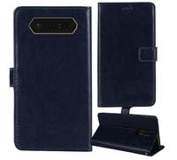 Tnviud Flip Premium Retro Cuir Housse Coque Étui pour JCB Tradesman 2F 4G 2.4" Cas Magnétique Téléphone Couverture Protecteur Cover Case Support (Bleu Fonce)