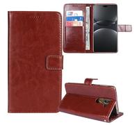 Tnviud Flip Premium Retro Cuir Housse Coque Étui pour Jovi Y29s 5G 6.74" Cas Magnétique Téléphone Couverture Protecteur Cover Case Support (Brun)
