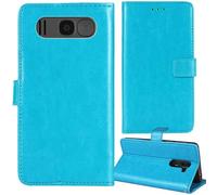 Tnviud Flip Premium Retro Cuir Housse Coque Étui pour Kruger&Matz Simple 925 2.2" Cas Magnétique Téléphone Couverture Protecteur Cover Case Support (Bleu)
