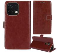 Tnviud Flip Premium Retro Cuir Housse Coque Étui pour Logicom Cosmo M2 Pro 6.75" Cas Magnétique Téléphone Couverture Protecteur Cover Case Support (Brun)