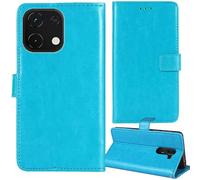 Tnviud Flip Premium Retro Cuir Housse Coque Étui pour Logicom Cosmo M2 Pro 6.75" Cas Magnétique Téléphone Couverture Protecteur Cover Case Support (Bleu)