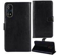 Tnviud Flip Premium Retro Cuir Housse Coque Étui pour Logicom Smart Pro 6.7" Cas Magnétique Téléphone Couverture Protecteur Cover Case Support (Noir)