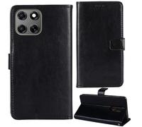 Tnviud Flip Premium Retro Cuir Housse Coque Étui pour Nio Phone N2401 6.82" Cas Magnétique Téléphone Couverture Protecteur Cover Case Support (Noir)