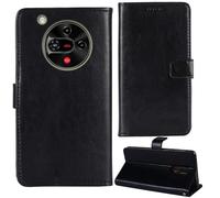Tnviud Flip Premium Retro Cuir Housse Coque Étui pour Nubia Focus 2 5G 6.7" Cas Magnétique Téléphone Couverture Protecteur Cover Case Support (Noir)