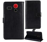 Tnviud Flip Premium Retro Cuir Housse Coque Étui pour Olympia Star 2.4" Cas Magnétique Téléphone Couverture Protecteur Cover Case Support (Noir)