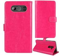 Tnviud Flip Premium Retro Cuir Housse Coque Étui pour SPC Fortune 2 Max 2.4" Cas Magnétique Téléphone Couverture Protecteur Cover Case Support (Rose)