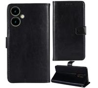 Tnviud Flip Premium Retro Cuir Housse Coque Étui pour SPC ZEUS 2 Pro 6.1" Cas Magnétique Téléphone Couverture Protecteur Cover Case Support (Noir)