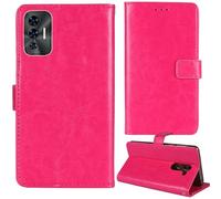 Tnviud Flip Premium Retro Cuir Housse Coque Étui pour Thomson Origin 679 Lagoon/Thomson Origin 679 Onyx 6.79" Cas Magnétique Téléphone Couverture Protecteur Cover Case Support (Rose)