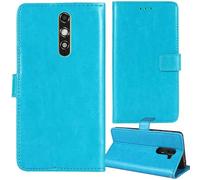 Tnviud Flip Premium Retro Cuir Housse Coque Étui pour Ulefone RugKing 2 Pro 5.45" Cas Magnétique Téléphone Couverture Protecteur Cover Case Support (Bleu)